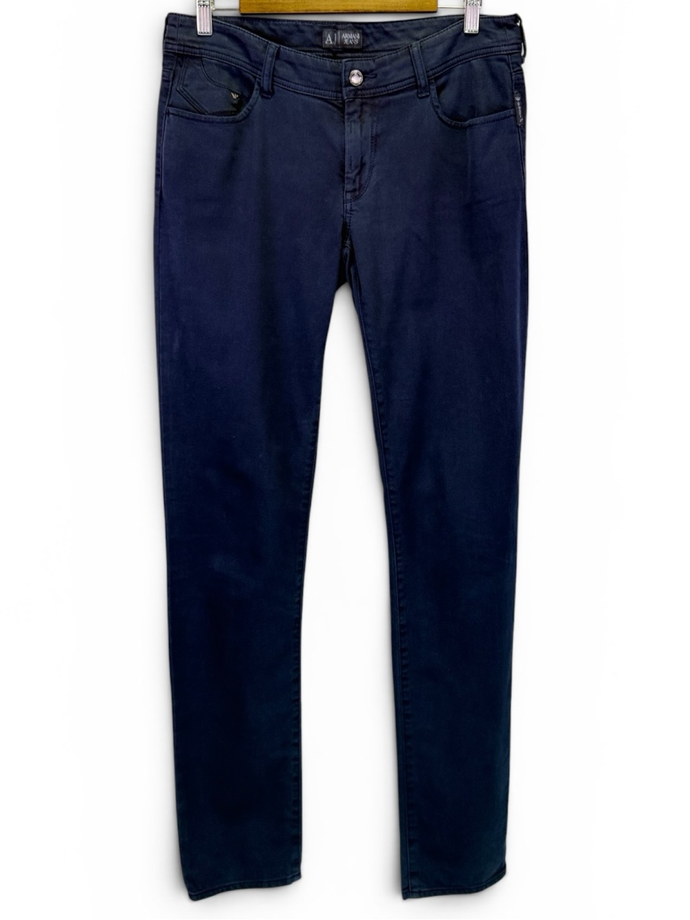 Armani Jeans Men’s Dark Navy Blue Straight Leg Stretch Denim Size 30